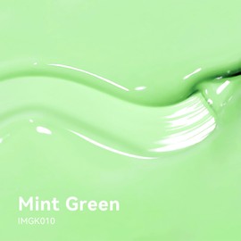 MAYCHAO 15ML Light Milky Green Gel Nail Polish 1Pc Pastel Green Gel Polish Soak Off UV LED Nail Polish Nail Art Starter Manicure Salon DIY at Home, 0.5 OZ