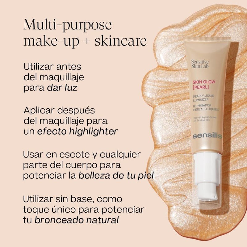 Sensilis Skin Glow Pearl Liquid Pearlescent Moisturises & Brightens Instantly