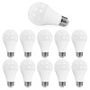 Paquete 10, Focos 10w Led Ahorrador, E27, 700lm Luz Bca