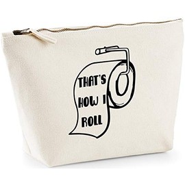 Hippowarehouse This is how i roll toilet printed make up cosmetic wash bag 18x19x9cm