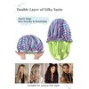 Vettres Silk Hair Bonnet for Sleeping with Scrunchie Adjustable Sleep