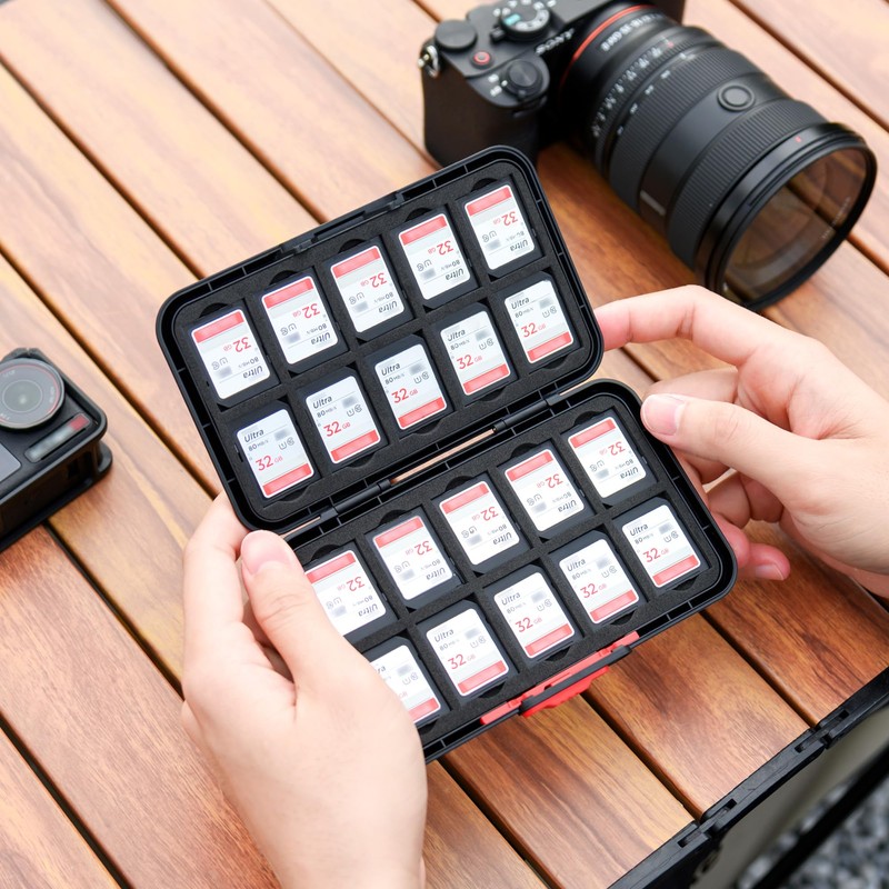 Pop Up Style Memory Card Case,60 Slots Memory Card Holder