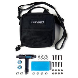 [CCS] Emergency Skate Kit | Hardware, Grip & Skate Tool, Bearings, Wax, & Shoe Laces Options | Skate Trip Essentials | Utility Bag Included (Full Kit)