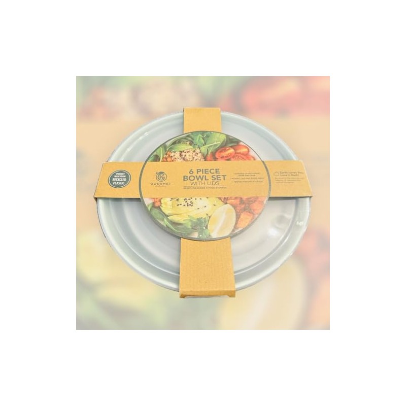 6 PIECE BOWL SET WITH LIDS