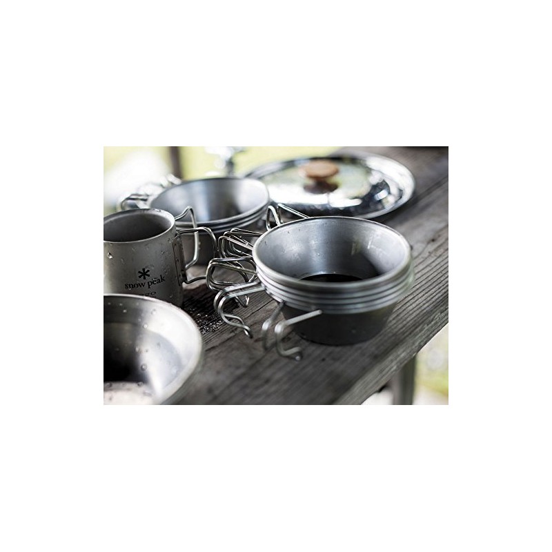 Snow Peak E-104 Titanium Backpackers Cup, Silver, D 4. 8"