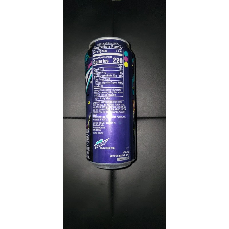 Mountain Dew Mtn Dew Baja DEEP DIVE Rare Limited Edition