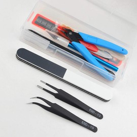 XINGYHENG 15PCS Modeler Basic Tools Craft Set for Gundam Model Tools Kit with Plastic Box for Model Assemble Car Hobby Model Building Repairing and Fixing DIY Craft kit