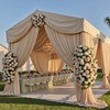 Party Village 10ftx20ft Beige Ceiling Curtain for Wedding Parties –