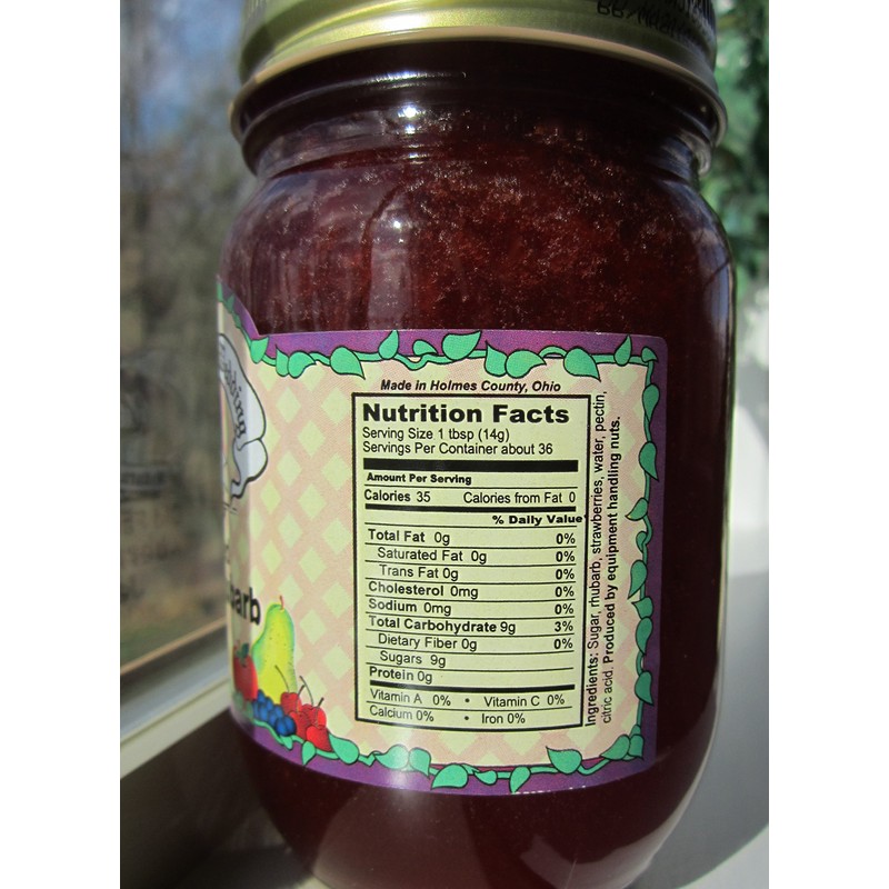 Amish Wedding Foods Old Fashioned Strawberry Rhubarb Jam All Natural