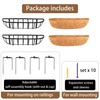 GYATSOCYG 24 Inch Window Baskets with Coconut Liner Outdoor Wall