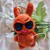 [ALNST] 1PC Handmade Alien Stage Bunny Rabbit Plush Keychain. Squeaker
