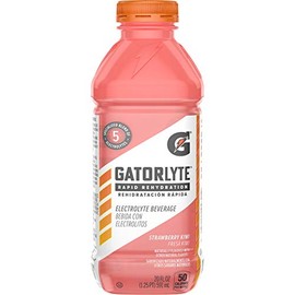 Gatorlyte Rapid Rehydration Electrolyte Beverage, Strawberry Kiwi, 20oz Bottle