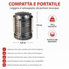 Lanterna da Campeggio LED 200 lumen Estraibile, Compact, Appendibile, Super