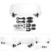 MUNEFE Universal Motorcycle Windshield, Motorcycle Windshield Extension, Motorcycle Wind Deflector