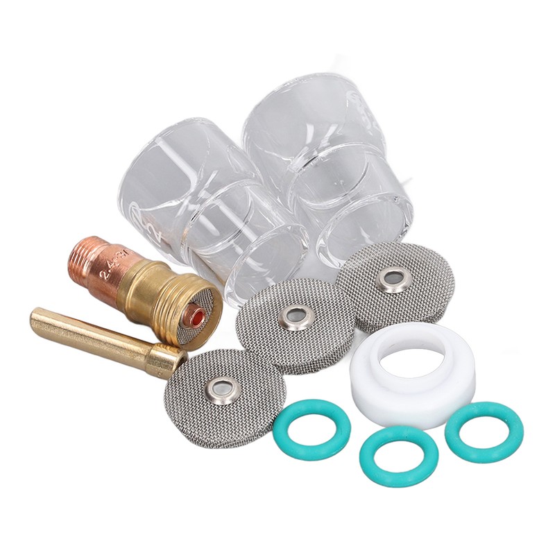 11Pcs Welding Gun Accessories Tig Welding Torch Glass Cup Collet