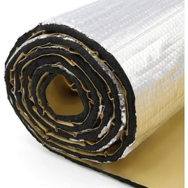 Unifizz Sound Deadener Heat Insulation for Cars, 40"x40" 236mil 10.76sqft Car Sound Deadening Dampening Mat, Pure Aluminum & Foam Waterproof Material, Muffler for Auto Engine Exhaust Hood Trunk