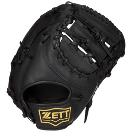 ZETT BSFB56923L Soft Baseball/Softball Catch/First Mitt, Writex, Right Throw, Black (1900)