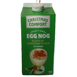 OnHoliday Egg Nog Green Carton Elixir of Christmas Cheer Hanging Christmas Tree Ornament