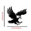 Black Eagle Vinyl Sticker 2-Pack, Waterproof Eagle Sticker for Car