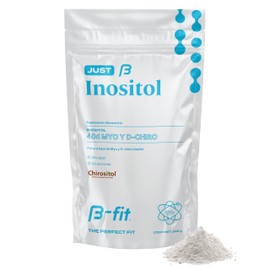 B-FIT B Just Inositol - Myo Inositol y D-Chiro Inositol Fórmula 40:1 - Suministro para 3 Meses 90 Servicios - Alta Biodisponibilidad - Sin Aditivos - 100% Puro - Empaque Ecológico Bottle-free