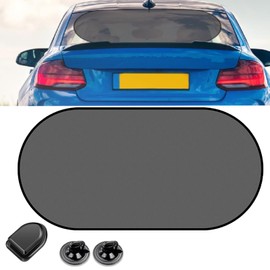 Sonnenschutz Auto Heckscheibe,Heckscheibe Sonnenschutz,Faltbare Auto Heckscheibe Sonnenblende,mit extra 2 Saugnäpfen,1 Haken,Mesh Heckscheibenblende,UV-Schutz,100x50 cm