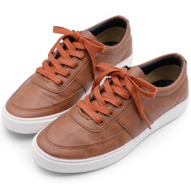 YFINE Flat Waxed Shoe Laces: Sneakers Shoelaces for Men&Women Boot - 2 Pair, 09 Red Brown, 47 Inch (120CM)