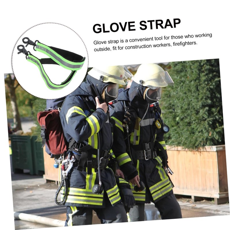 ABOOFAN 2pcs Firefighter Glove Straps Secure Keychain Clips for Work
