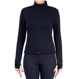 NY2 SPORTSWEAR Figure Skating Polartec Polar Fleece Jacket with Rhinestones JR83 - Adult Sizes - (Adult Large)