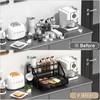 Homedawn Coffee Syrup Rack Organizer, Syrup Bottle Holder Stand for