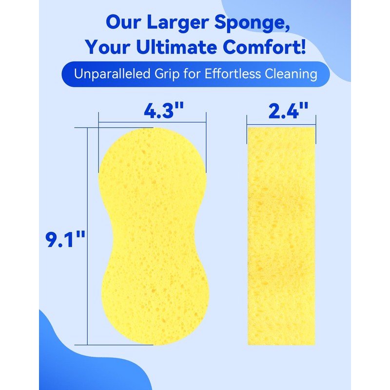 Temede Car Wash Sponge, Car Cleaning Large Sponges, All Purpose