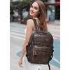 Shrrie Laptop Backpack for Women,Vegan Leather Backpack Work Computer Backpacks
