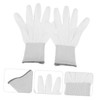 Mobestech 12Pairs PU Coated Gloves Antistatic Nylon Construction Grey Antiskid