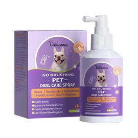 Pet Tooth Cleaning Spray Dog Care Bad Teeth Breath Remove Plaque Freshener