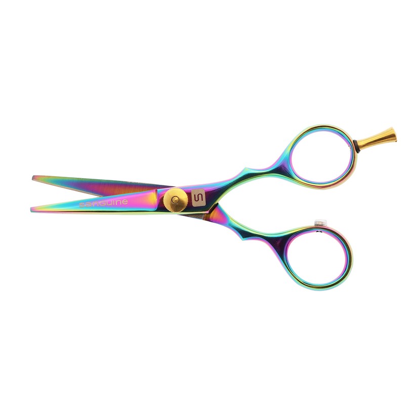 Moustache Scissors, Moustache Grooming Scissors, Extremely Sharp – Multicoloured, 13 cm, with Case