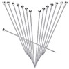 SOGEWO 6" Stainless Steel Cocktail Picks, Reusable Metal Toothpick, Martini