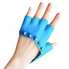 Rex Standard GT016 Women's Leather Gloves Fingerless Punk Rock Studs,