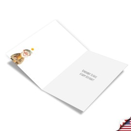 NobleWorks - 1 Funny Birthday Greeting Card w/ 5 x 7 Envelope For Men, Him, Senior - Bday Got Distracted C8650BDG