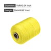 sourcing map Twisted Mason Line Nylon Twine String Cord Yellow