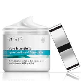 Vilate Hyaluronic Anti-Wrinkle Cream High Dose for Anti-Ageing "Instant Effect", Vegan, for Him and Her, Made in Germany