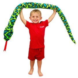Toyland® 170cm (5.5ft) Giant Two-Toned Plush Snake - 5 Assorted Designs - Children's Soft Toys