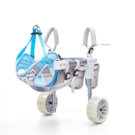 Dog Wheelchair For Back Legs, Lightweight Adjustable Dog Bicycle Trailers Dog Hip Joint Care Wheelchair Recover Mobility Aids For Small Pets Hind Limbs Disabled Or Injured Cats Carts With Wheels(Small