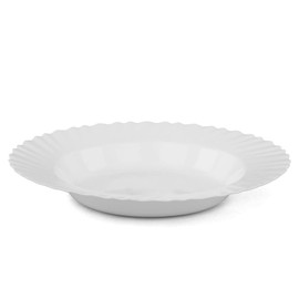 Mintra Home Curly Collection (9in Deep Plate - 6pk, White)