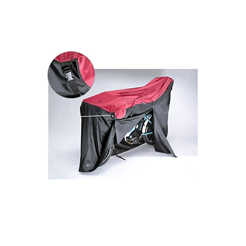 Kawasumi Seisakusyo KW-449AS/RD-BK Cycle Cover (KW-449AS/RD-BK), Red x Black, Size