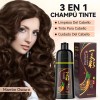 Kaisasa Champú Para Tinte De Cabello marrón oscuro 3 En