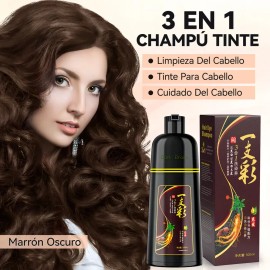 Kaisasa Champú Para Tinte De Cabello marrón oscuro 3 En 1