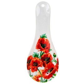 Melamine Spoon Rest Wild Field Poppy Kitchen Utensil