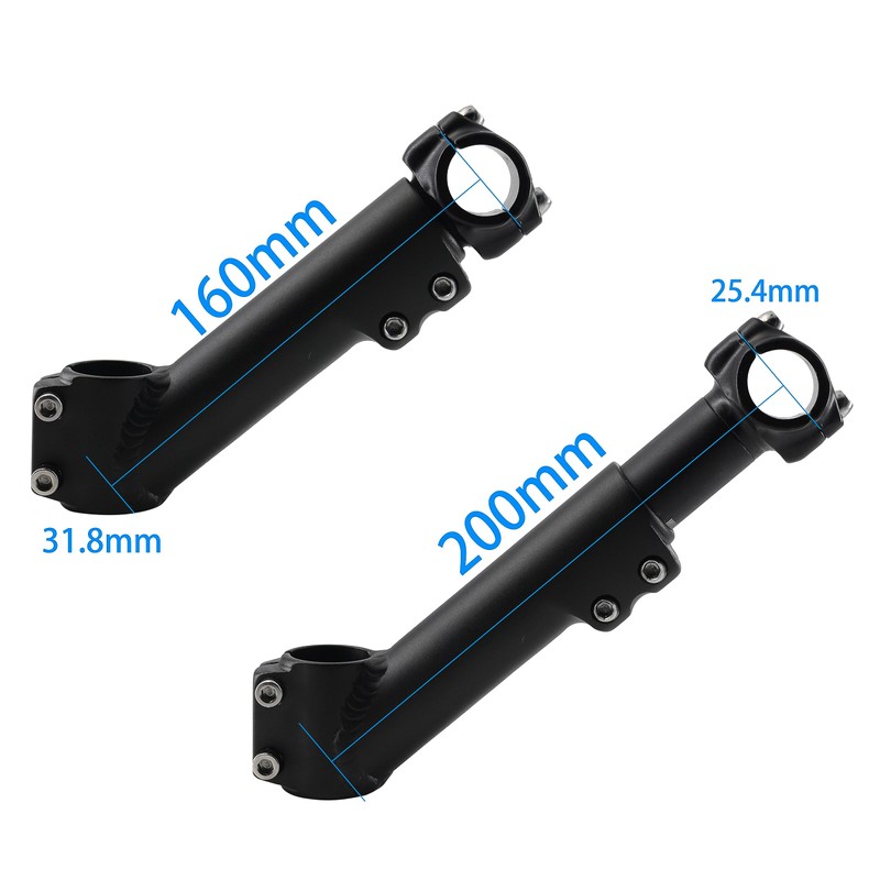 WEERAS Extendable Stems, 160mm-200mm Riser Stem for Normal Handlebars and