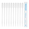 PATIKIL 10ml Pipettes Dropper, 24pcs Plastic Pipettes Disposable Pipette Transfer Pipette Calibrated Plastic Eye Dropper with Scale for Science Laboratory Resin DIY Crafts Makeup Oil