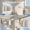 MUSTORN Retractable Clothesline Indoor, Non-Sagging Twin Clothes Line Retracting Outdoor