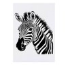 Azeeda 'Zebra' Temporäres Tattoo - Hautfreundlicher & Ungiftiger Abziehbild ·